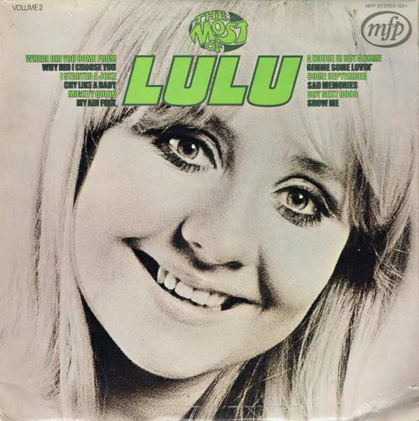 Lulu - The Most Of Lulu (Volume 2) | Music For Pleasure (MFP 5254)