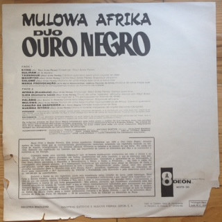 Duo Ouro Negro - Mulowa Afrika | Odeon (MOFB381) - 4