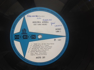 Duo Ouro Negro - Mulowa Afrika | Odeon (MOFB381) - 2