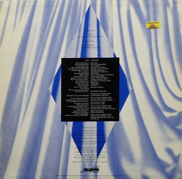 The Vyllies - Velvet Tales | Out Of Tune Records (DT 274-4) - 2 The Vyllies - Velvet Tales | Out Of Tune Records (DT 274-4) - 2