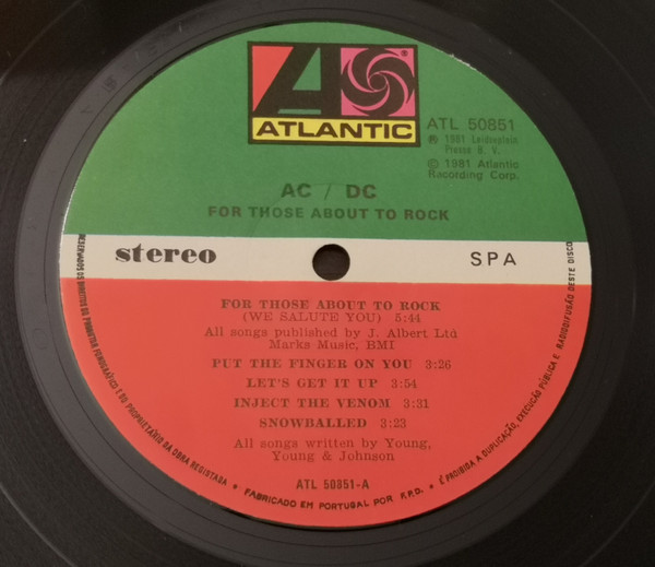 AC/DC - For Those About To Rock We Salute You | Atlantic (ATL 50851) - 3
