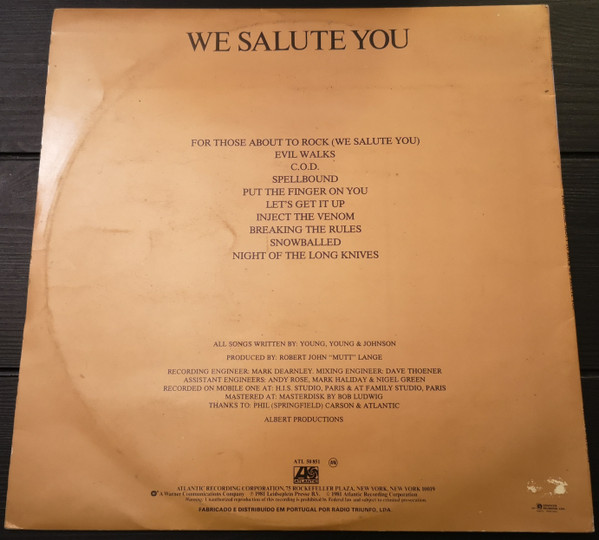 AC/DC - For Those About To Rock We Salute You | Atlantic (ATL 50851) - 2