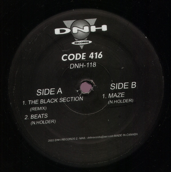 Nick Holder - Code 416 | DNH Records (DNH-118) - 2 Nick Holder - Code 416 | DNH Records (DNH-118) - 2