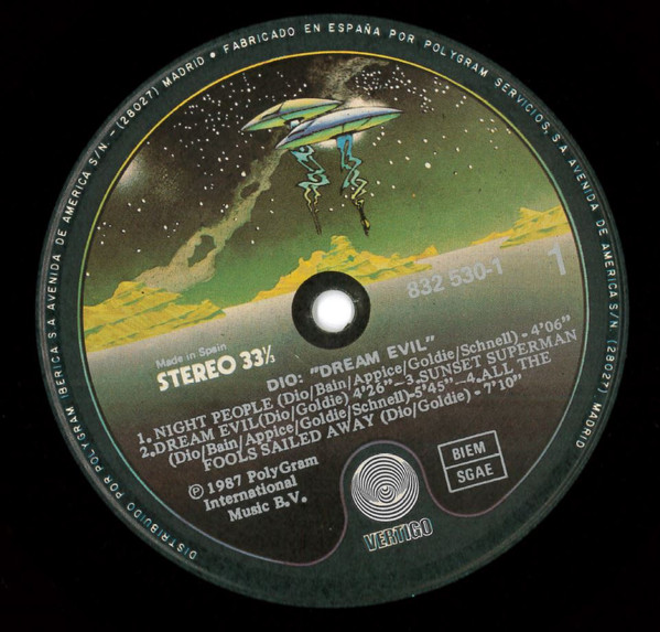 Dio - Dream Evil | Vertigo (832 530-1) - 3