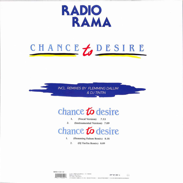 Radiorama - Chance To Desire | ZYX Music (MAXI 1131-12) - 2 Radiorama - Chance To Desire | ZYX Music (MAXI 1131-12) - 2