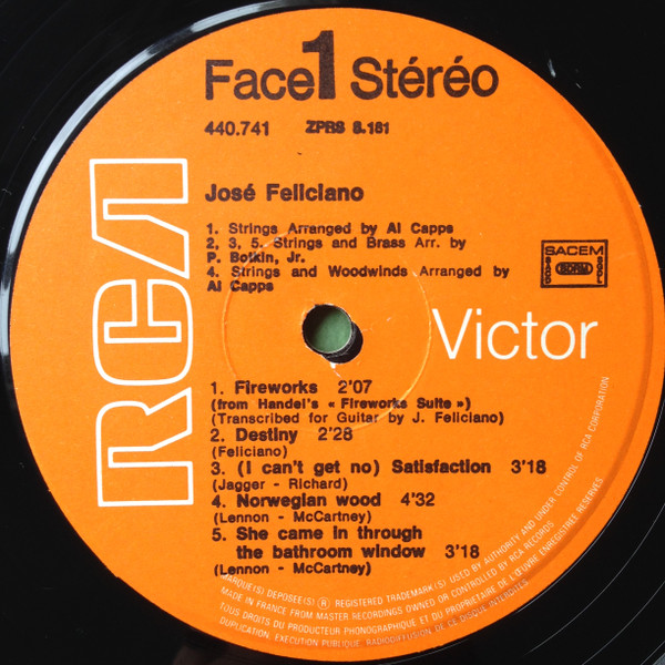 José Feliciano - Fireworks | RCA Victor (440.741) - 3 José Feliciano - Fireworks | RCA Victor (440.741) - 3