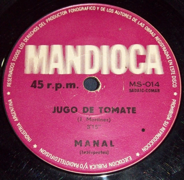Manal - Jugo De Tomate | Mandioca (MS-014)
