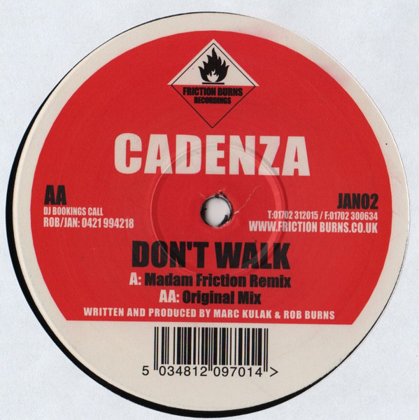 Cadenza - Don't Walk | Friction Burns Recordings (JAN02) - main Cadenza - Don't Walk | Friction Burns Recordings (JAN02) - main