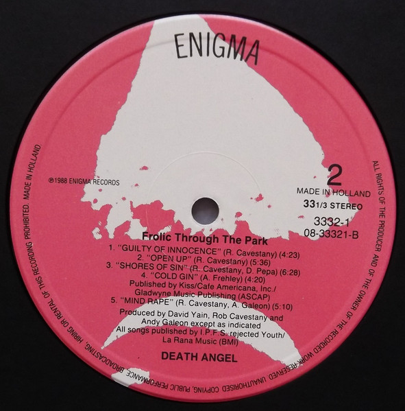 Death Angel - Frolic Through The Park | Enigma (3332-1) - 4 Death Angel - Frolic Through The Park | Enigma (3332-1) - 4