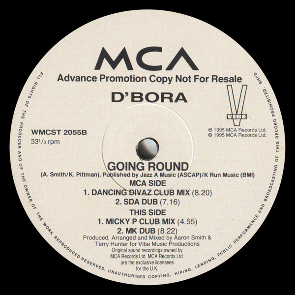 D'Bora - Going Round | MCA Records (WMCST 2055) - main