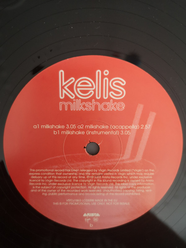 Kelis - Milkshake | Virgin (VSTX1863) - 2 Kelis - Milkshake | Virgin (VSTX1863) - 2