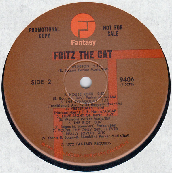 Various - Fritz The Cat (Original Soundtrack Recording) | Fantasy (9406) - 4