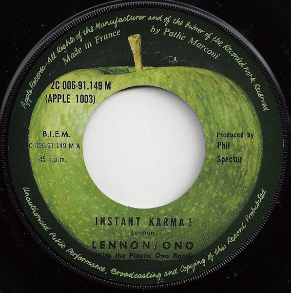 John Lennon - Instant Karma! | Apple Records (2C 006-91.149 M) - 3