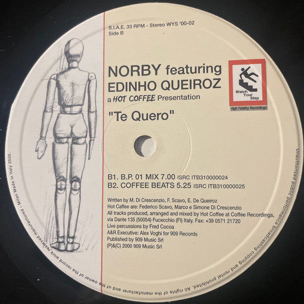 Norby Feat. Edinho Queiroz - Te Quero | Watch Your Step! (WYS 00-02) - main