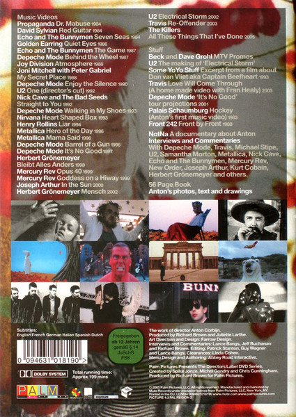 Anton Corbijn - The Work Of Director Anton Corbijn | Palm Pictures (DIRDVD6) - 2 Anton Corbijn - The Work Of Director Anton Corbijn | Palm Pictures (DIRDVD6) - 2