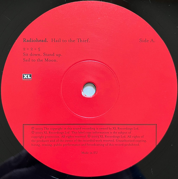 Radiohead - Hail To The Thief | XL Recordings (XLLP785) - 3 Radiohead - Hail To The Thief | XL Recordings (XLLP785) - 3