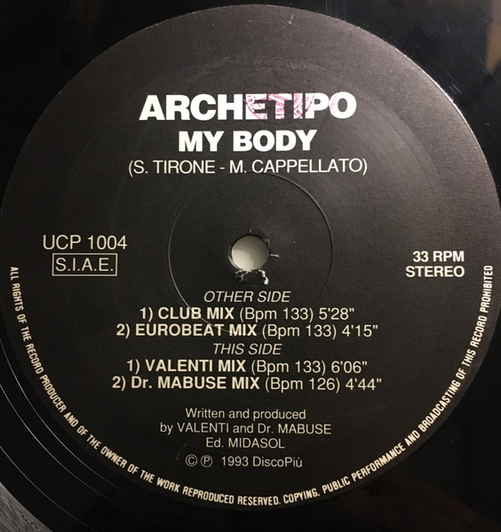 Arketipo - My Body | UnderCore Production (UCP) (UCP 1004) - main Arketipo - My Body | UnderCore Production (UCP) (UCP 1004) - main