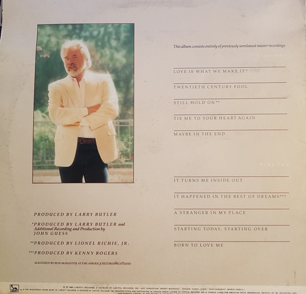 Kenny Rogers - Love Is What We Make It | Liberty (LO-51157) - 2 Kenny Rogers - Love Is What We Make It | Liberty (LO-51157) - 2