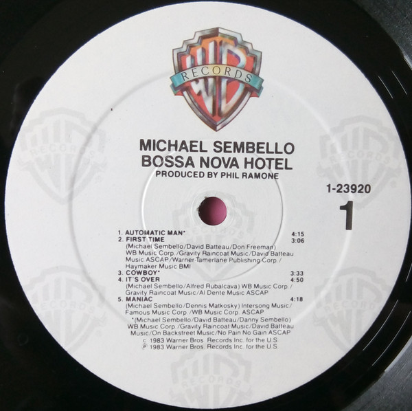 Michael Sembello - Bossa Nova Hotel | Warner Bros. Records (1-23920) - 3 Michael Sembello - Bossa Nova Hotel | Warner Bros. Records (1-23920) - 3