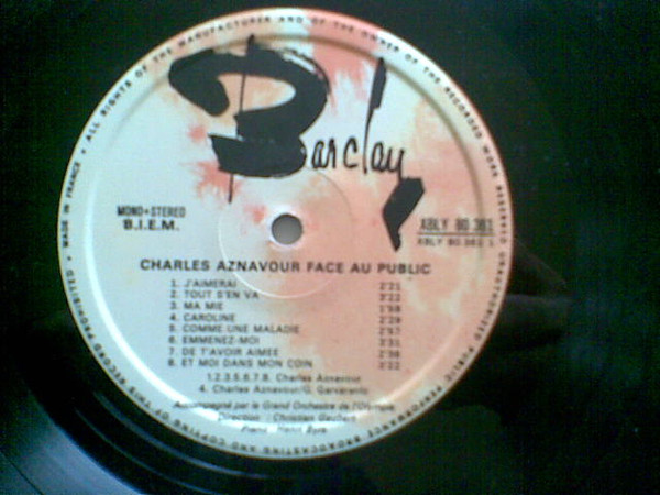 Charles Aznavour - Face Au Public... | Barclay (80 361 S) - 4