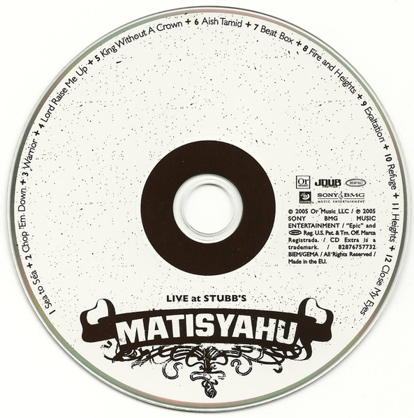 Matisyahu - Live At Stubb's | Or Music (82876 75773 2) - 4 Matisyahu - Live At Stubb's | Or Music (82876 75773 2) - 4