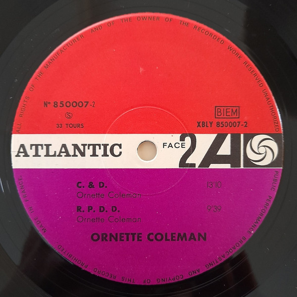 The Ornette Coleman Quartet - Ornette! | Atlantic (XBLY 850007) - 4
