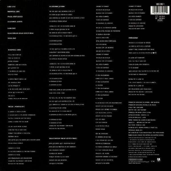 Sting - ...Nada Como El Sol (Selecciones Especiales En Espanol Y Portugues) | A&M Records (393 295-1) - 2 Sting - ...Nada Como El Sol (Selecciones Especiales En Espanol Y Portugues) | A&M Records (393 295-1) - 2