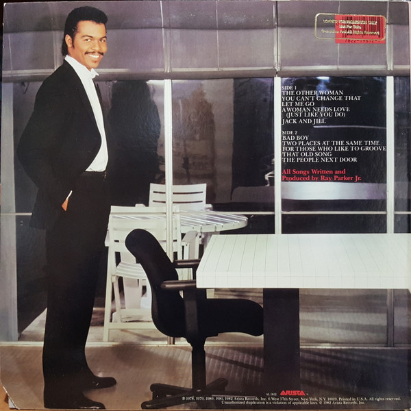 Ray Parker Jr. - Greatest Hits | Arista (AL 9612) - 3