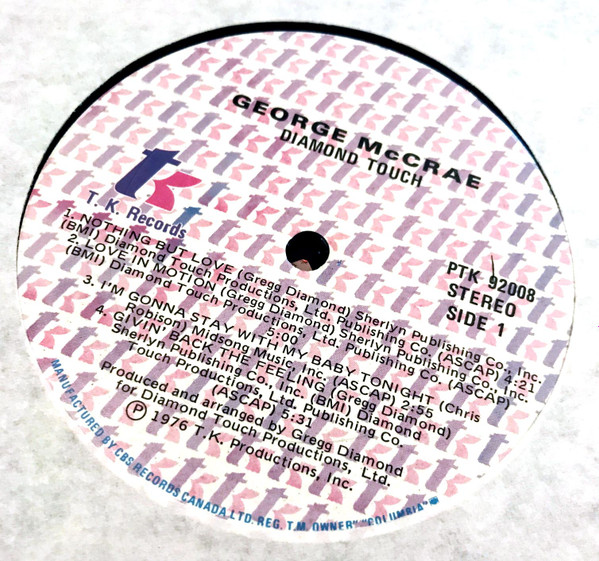 George McCrae - Diamond Touch [Vinyl] | T.K. Records (PTK 92008) - 3