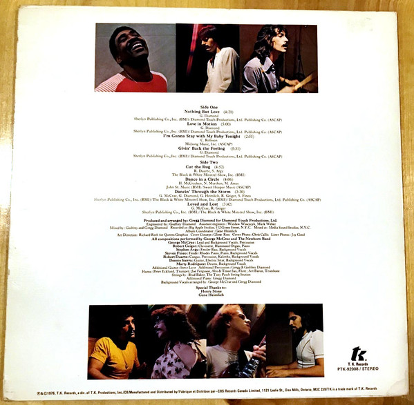 George McCrae - Diamond Touch [Vinyl] | T.K. Records (PTK 92008) - 2