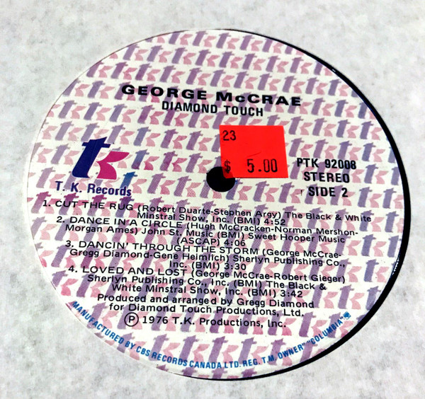 George McCrae - Diamond Touch [Vinyl] | T.K. Records (PTK 92008) - 4