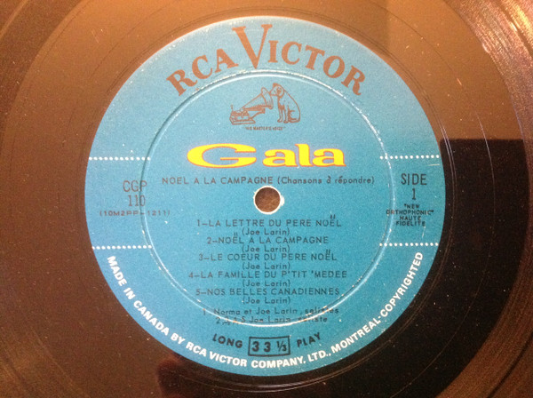 La Famille Larin - Noël  À La Campagne (Chansons À Répondre) | RCA Victor (CGP 110) - 3