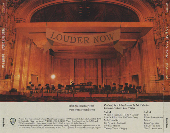 Taking Back Sunday - Louder Now | Warner Bros. Records (WPCR-12337) - 2