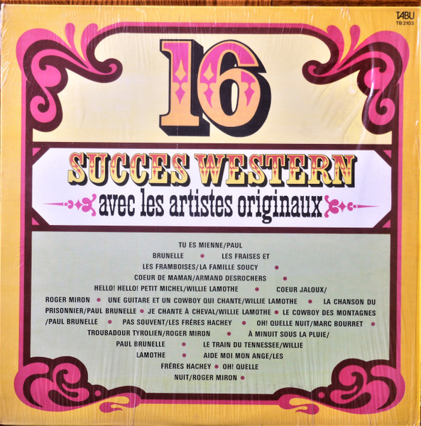 Various - Le Western À Son Meilleur : 16 Succès Western | Tabu (TB-2103) - main Various - Le Western À Son Meilleur : 16 Succès Western | Tabu (TB-2103) - main