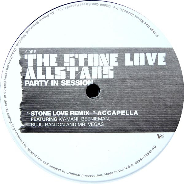 Stone Love Allstars Featuring Kymani Marley , Beenie Man , Buju Banton & Mr. Vegas - Party In Session | V2 (63881-33584-1) - 2