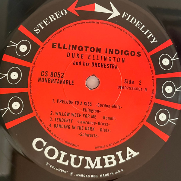 Duke Ellington And His Orchestra - Ellington Indigos | Impex Records (IMP6010) - 4