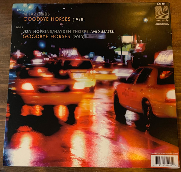 Q. Lazzarus - Goodbye Horses | Mon Amie Records (MON 007) - 3 Q. Lazzarus - Goodbye Horses | Mon Amie Records (MON 007) - 3