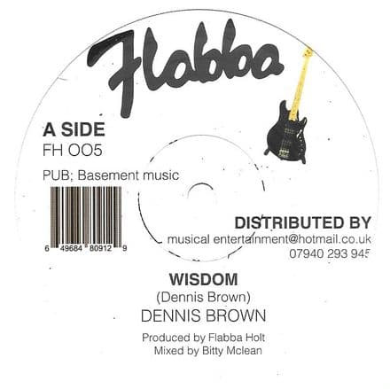 Dennis Brown - Wisdom | Flabba (FH005) - main