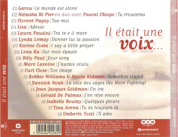 Various - Il Était Une Voix... | Warner Music France (5050466 0228-2-0) - 2