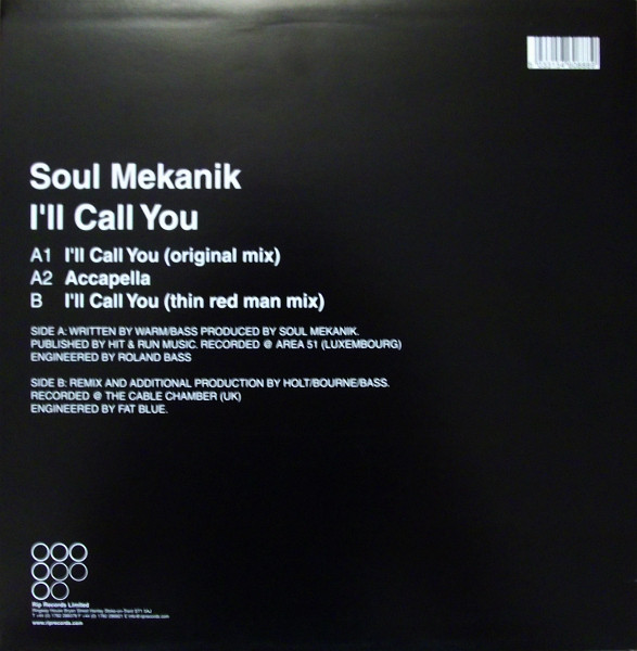 Soul Mekanik - I'll Call You | Rip Records (RIP003) - 2