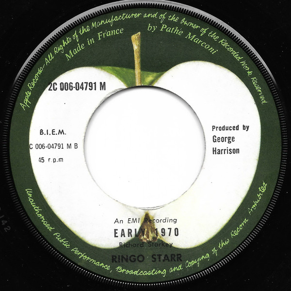 Ringo Starr - It Don't Come Easy / Early 1970 | Apple Records (2C 006-04791 M) - 4 Ringo Starr - It Don't Come Easy / Early 1970 | Apple Records (2C 006-04791 M) - 4
