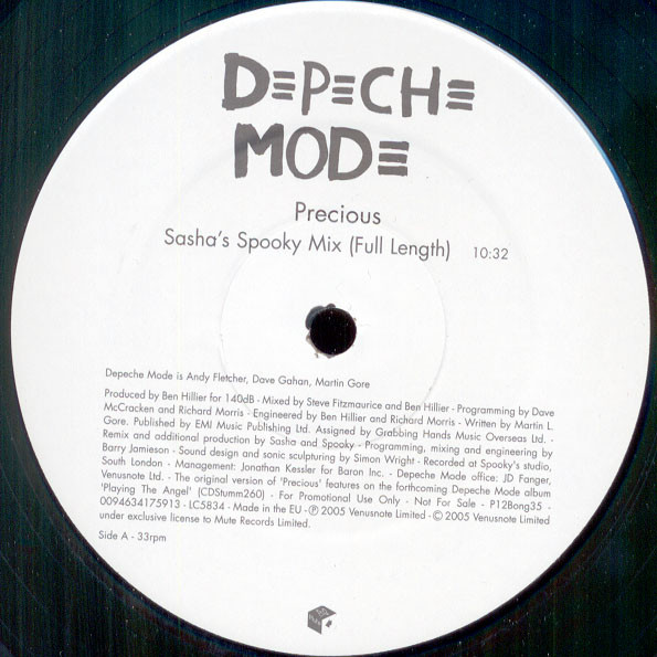 Depeche Mode - Precious | Mute (P12Bong35) - 4