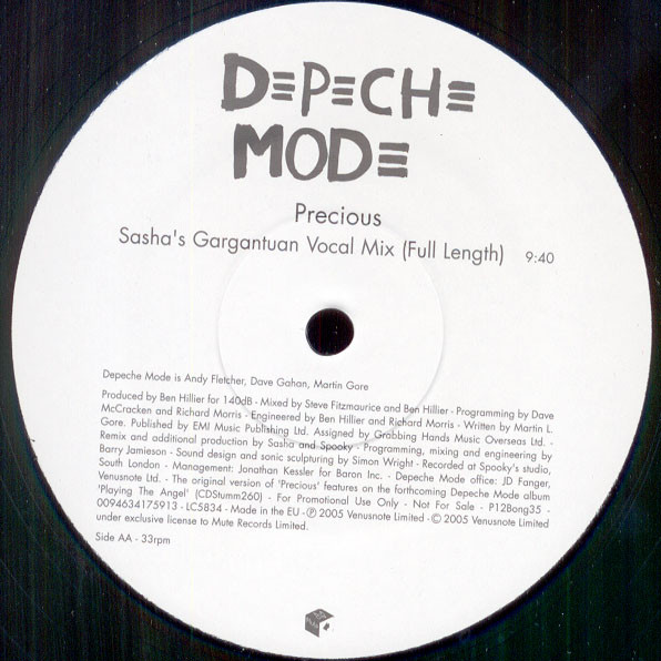 Depeche Mode - Precious | Mute (P12Bong35) - 3