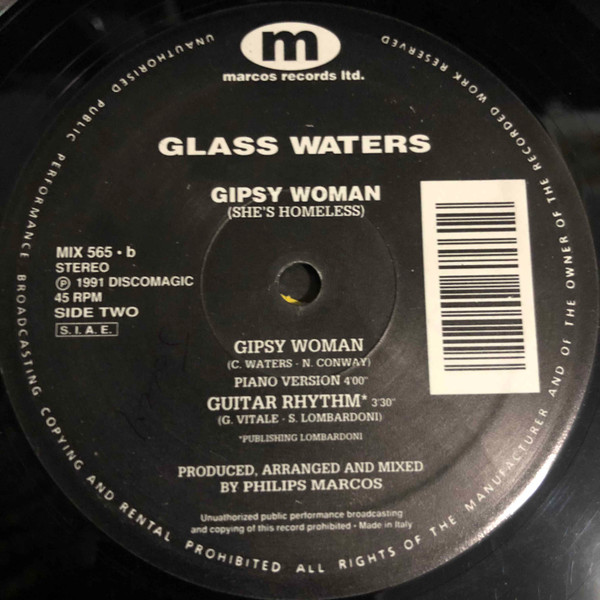 Glass Waters - Gypsy Woman (She's Homeless) | Discomagic Records (MIX 565) - 3