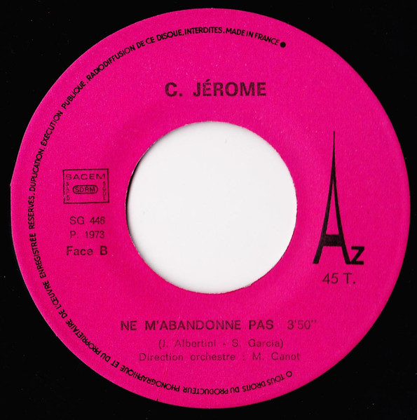 C. Jérôme - Manhattan | Disc'Az (SG 446) - 3