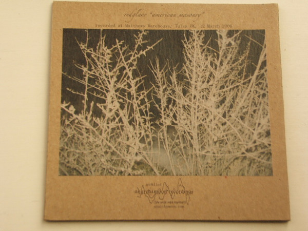 Redglaer - American Masonry | Anarchymoon Recordings (anok11cd) - main