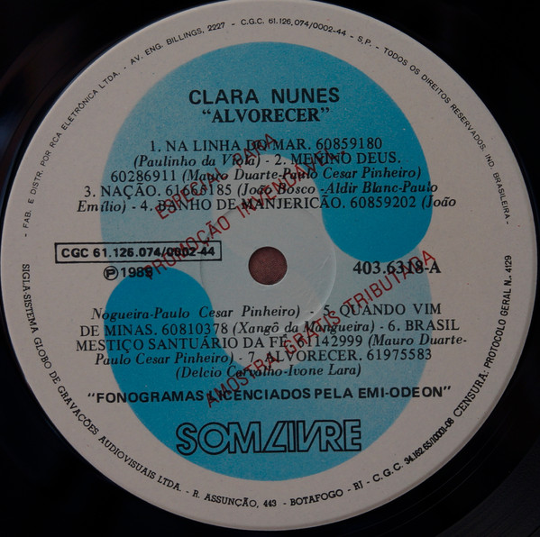 Clara Nunes - Alvorecer | Som Livre (403.6318) - 3