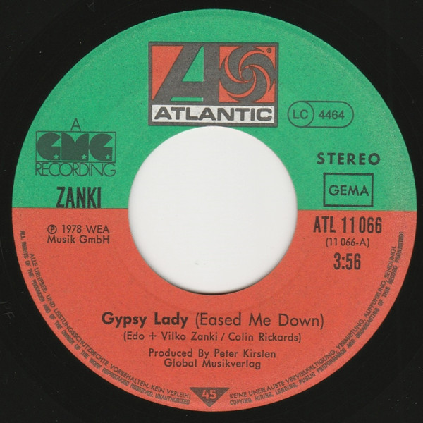 Edo Zanki - Gypsy Lady | Atlantic (ATL 11 066) - 2