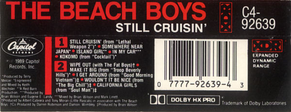 The Beach Boys - Still Cruisin' | Capitol Records (C4-92639) - 2 The Beach Boys - Still Cruisin' | Capitol Records (C4-92639) - 2