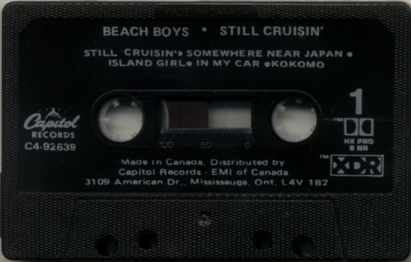 The Beach Boys - Still Cruisin' | Capitol Records (C4-92639) - 3 The Beach Boys - Still Cruisin' | Capitol Records (C4-92639) - 3